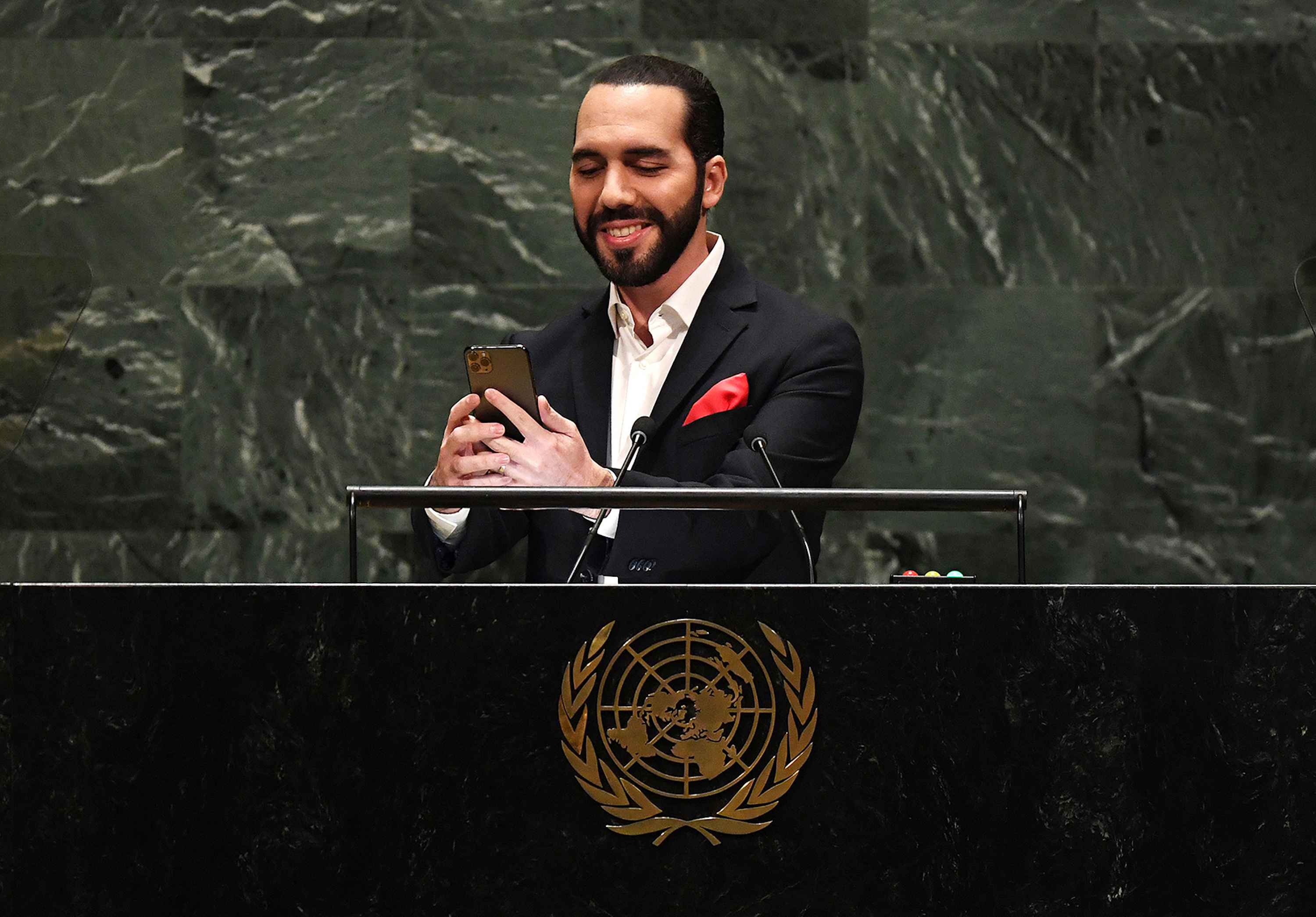 In his first speech before the international community during the 74th session of the U.N. General Assembly, Nayib Bukele called the format of the summit "obsolete." Photo: El Faro Archive