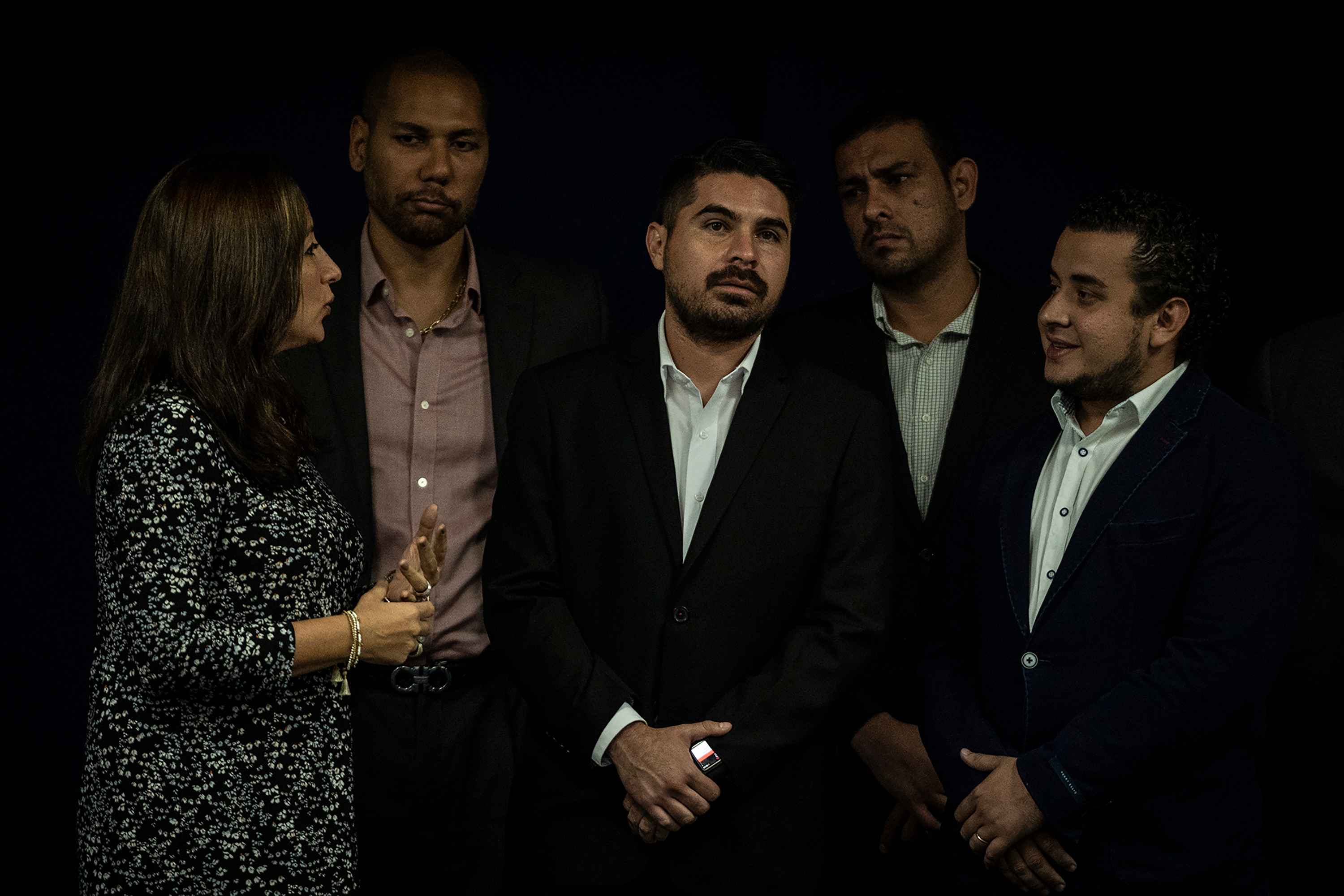 After President Bukele took office in June 2019, Carlos Marroquín (middle) was named Director for the Reconstruction of the Social Fabric. Photo: Carlos Barrera/El Faro