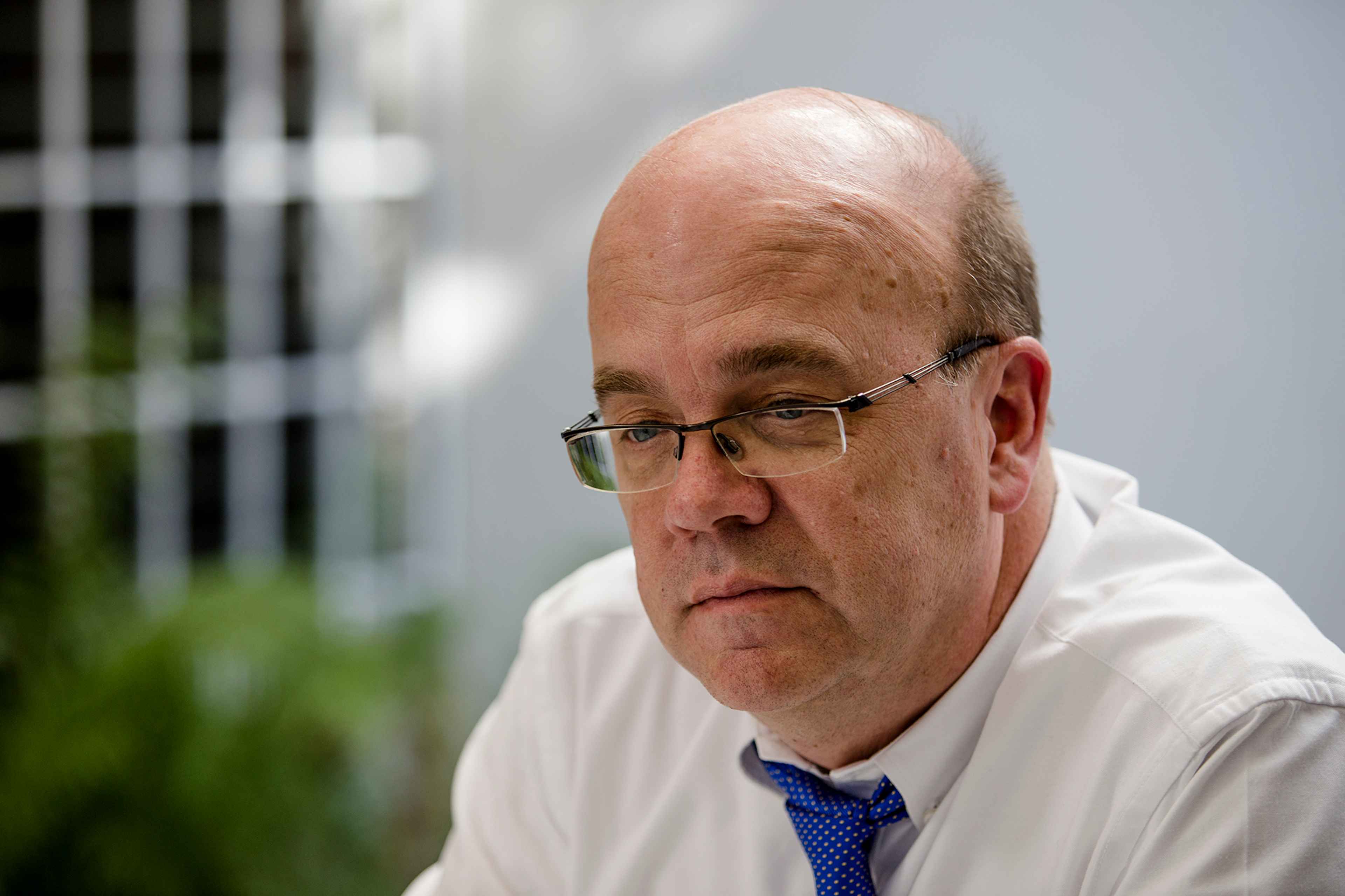 U.S. Representative James McGovern (D-MA) during a 2017 visit to El Salvador. Photo Fred Ramos