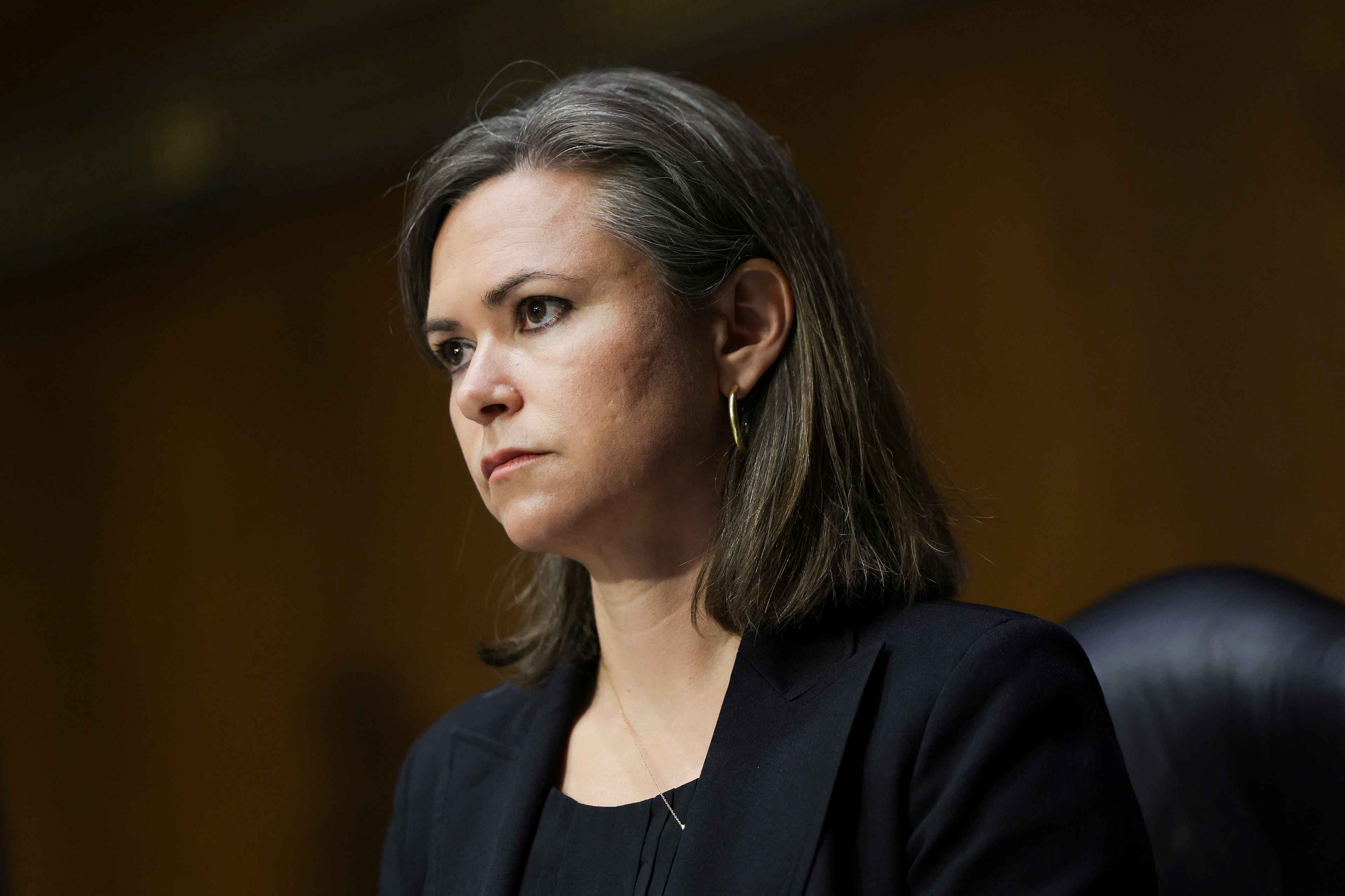 Emily Mendrala, Deputy Assistant Secretary of State Bureau of Western Hemisphere Affairs, testifies during a Senate Homeland Security hearing at the Dirksen Senate Office Building, on May 5, 2022, in Washington, DC. Photo Kevin Dietsch/Getty Images/AFP