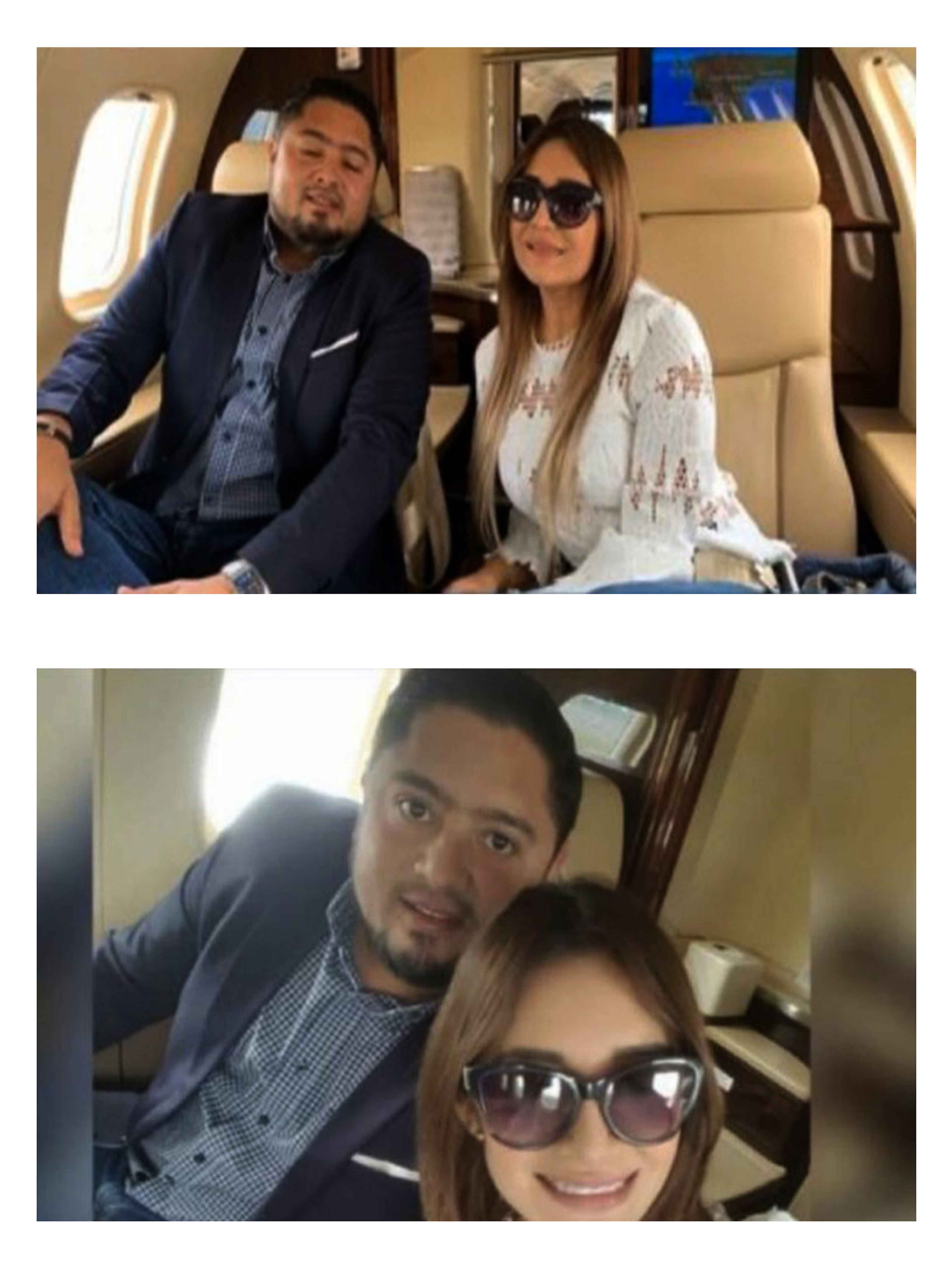 Photos taken by Luna and a companion on board a private plane to Mexico. From these images came the hashtag #QuiénPagóElViajeDeOsirisLuna (“Who paid for Osiris Luna’s trip?”)